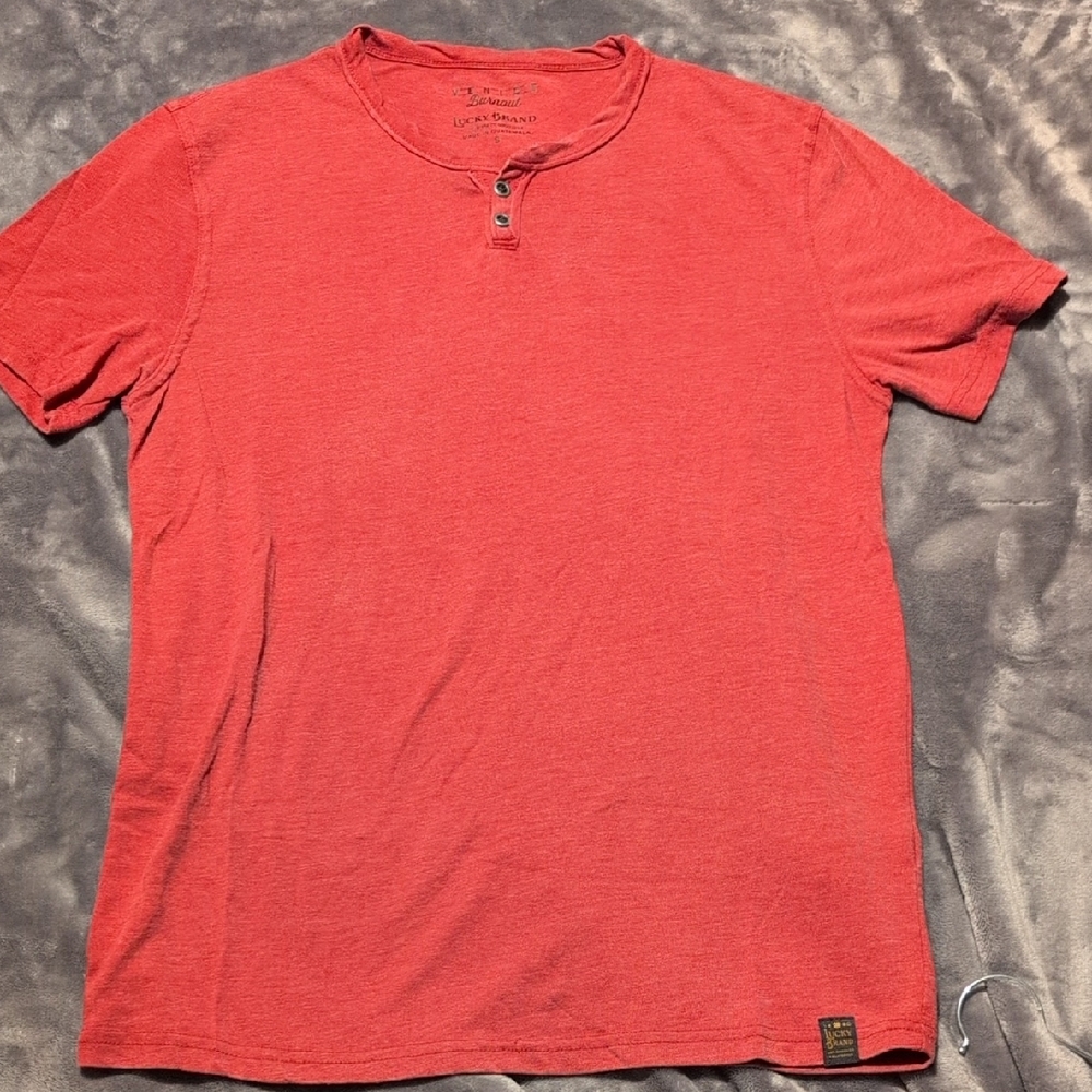 Lucky Brand Red Short Sleeve Tee